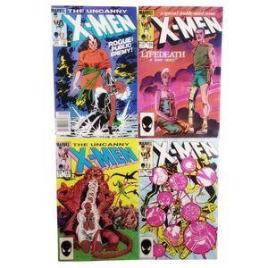 The Uncanny X-Men Comic Book Lot 185 186 187 188 Marvel 1984 1985 Copper Age
